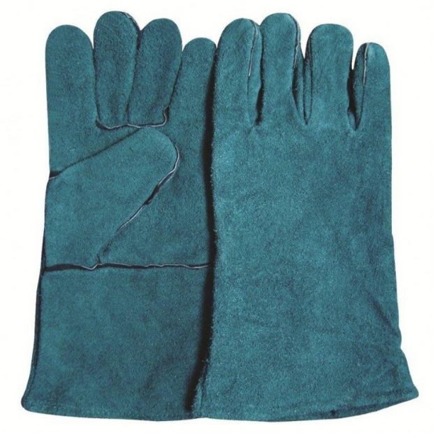 FULL LEATHER GREEN GLOVE
