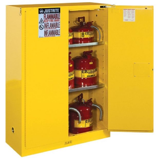 JUSTRITE YELLOW SAFETY CABINETS
