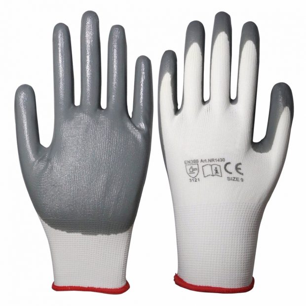 NITRILE PALM COATED GLOVE