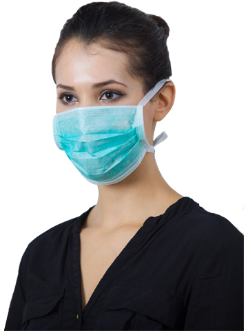 SURGICAL FACEMASK TIE ON